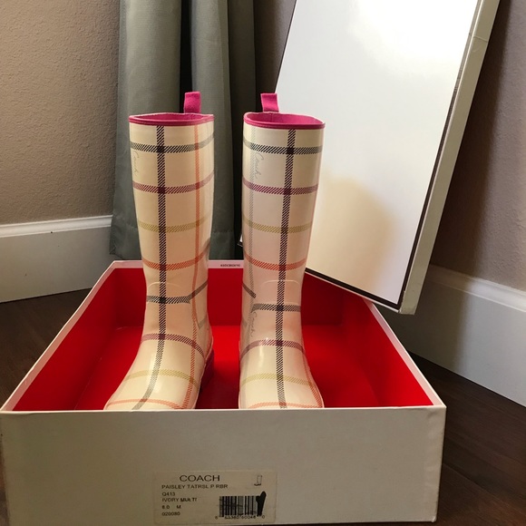 Coach Raspberry Rain Boots - Picture 6 of 7